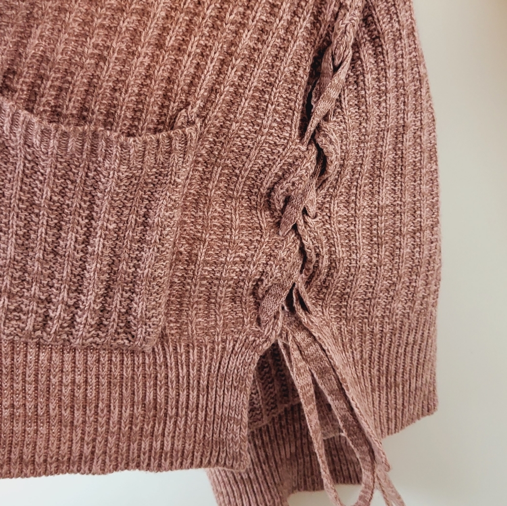 Altar'd State Pink Ribbed Cardigan - Picture 9 of 9